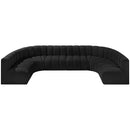  Manufacturer Color_Black -- Meridian Arc Stationary Fabric Sofa IMAGE 5