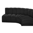  Manufacturer Color_Black -- Meridian Arc Stationary Fabric Sofa IMAGE 7