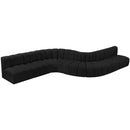  Manufacturer Color_Black -- Meridian Arc Stationary Fabric Sofa IMAGE 4