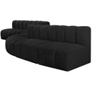  Manufacturer Color_Black -- Meridian Arc Stationary Fabric Sofa IMAGE 5