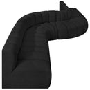  Manufacturer Color_Black -- Meridian Arc Stationary Fabric Sofa IMAGE 6