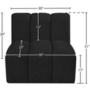  Manufacturer Color_Black -- Meridian Arc Stationary Fabric Chair IMAGE 7