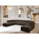  Manufacturer Color_Brown -- Arc 161" Brown Boucle Fabric Upholstered 10 pc Modular Sectional IMAGE 2