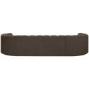  Manufacturer Color_Brown -- Arc 161" Brown Boucle Fabric Upholstered 10 pc Modular Sectional IMAGE 3