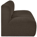  Manufacturer Color_Brown -- Arc 60" Brown Boucle Fabric Upholstered 2 pc Modular Sectional IMAGE 7