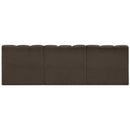  Manufacturer Color_Brown -- Arc 89.5" Brown Boucle Fabric Upholstered 3 pc Modular Sectional IMAGE 3