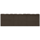 Meridian Arc Brown Boucle Fabric 3 pc Modular Sectional IMAGE 3