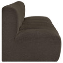 Meridian Arc Brown Boucle Fabric 3 pc Modular Sectional IMAGE 6
