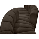  Manufacturer Color_Brown -- Arc 108" Brown Boucle Fabric Upholstered 4 pc Modular Sectional IMAGE 6