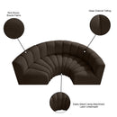  Manufacturer Color_Brown -- Arc 88" Brown Boucle Fabric Upholstered 4 pc Modular Sectional IMAGE 9