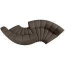  Manufacturer Color_Brown -- Arc 102" Brown Boucle Fabric Upholstered 4 pc Modular Sectional IMAGE 6