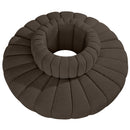  Manufacturer Color_Brown -- Arc 90" Brown Boucle Fabric Upholstered 8 pc Modular Sectional IMAGE 3