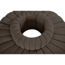  Manufacturer Color_Brown -- Arc 90" Brown Boucle Fabric Upholstered 8 pc Modular Sectional IMAGE 5