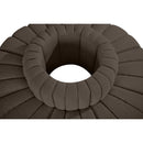 Meridian Arc Brown Boucle Fabric 8 pc Modular Sectional IMAGE 5