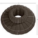  Manufacturer Color_Brown -- Arc 90" Brown Boucle Fabric Upholstered 8 pc Modular Sectional IMAGE 6