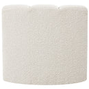  Manufacturer Color_Cream -- Arc Cream Boucle Fabric Upholstered Modular Curved Corner Chair IMAGE 3