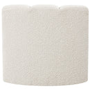 Meridian Arc Cream Boucle Fabric Curved Corner IMAGE 3