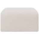  Manufacturer Color_Cream -- Arc Cream Boucle Fabric Upholstered Modular Ottoman IMAGE 5