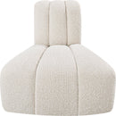 Meridian Arc Cream Boucle Fabric Reverse Corner IMAGE 5