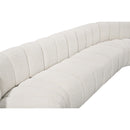  Manufacturer Color_Cream -- Arc 161" Cream Boucle Fabric Upholstered 10 pc Modular Sectional IMAGE 8