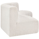  Manufacturer Color_Cream -- Arc 86" Cream Boucle Fabric Upholstered 3 pc Modular Sectional IMAGE 6