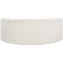  Manufacturer Color_Cream -- Arc 80" Cream Boucle Fabric Upholstered 3 pc Modular Sectional IMAGE 3