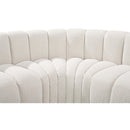  Manufacturer Color_Cream -- Arc 80" Cream Boucle Fabric Upholstered 3 pc Modular Sectional IMAGE 7