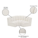  Manufacturer Color_Cream -- Arc 80" Cream Boucle Fabric Upholstered 3 pc Modular Sectional IMAGE 9