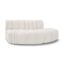  Manufacturer Color_Cream -- Arc 77" Cream Boucle Fabric Upholstered 3 pc Modular Sectional IMAGE 1