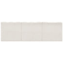 Meridian Arc Cream Boucle Fabric 3 pc Modular Sectional IMAGE 3