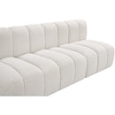  Manufacturer Color_Cream -- Arc 89.5" Cream Boucle Fabric Upholstered 3 pc Modular Sectional IMAGE 7