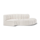  Manufacturer Color_Cream -- Arc 104" Cream Boucle Fabric Upholstered 4 pc Modular Sectional IMAGE 1