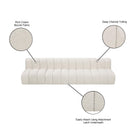  Manufacturer Color_Cream -- Arc 119" Cream Boucle Fabric Upholstered 4 pc Modular Sectional IMAGE 9