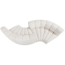  Manufacturer Color_Cream -- Arc 102" Cream Boucle Fabric Upholstered 4 pc Modular Sectional IMAGE 6