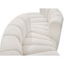  Manufacturer Color_Cream -- Arc 102" Cream Boucle Fabric Upholstered 4 pc Modular Sectional IMAGE 7