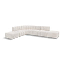  Manufacturer Color_Cream -- Arc 172" Cream Boucle Fabric Upholstered 7 pc Modular Sectional IMAGE 1