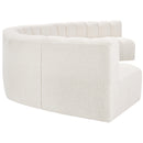  Manufacturer Color_Cream -- Arc 162" Cream Boucle Fabric Upholstered 7 pc Modular Sectional IMAGE 6