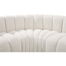  Manufacturer Color_Cream -- Arc 150" Cream Boucle Fabric Upholstered 8 pc Modular Sectional IMAGE 8