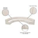  Manufacturer Color_Cream -- Arc 162" Cream Boucle Fabric Upholstered 8 pc Modular Sectional IMAGE 10