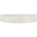  Manufacturer Color_Cream -- Arc 162" Cream Boucle Fabric Upholstered 8 pc Modular Sectional IMAGE 3
