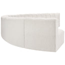  Manufacturer Color_Cream -- Arc 162" Cream Boucle Fabric Upholstered 8 pc Modular Sectional IMAGE 6