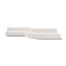  Manufacturer Color_Cream -- Arc 197" Cream Boucle Fabric Upholstered 8 pc Modular Sectional IMAGE 1