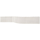Meridian Arc Cream Boucle Fabric 8 pc Modular Sectional IMAGE 3