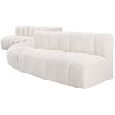  Manufacturer Color_Cream -- Arc 197" Cream Boucle Fabric Upholstered 8 pc Modular Sectional IMAGE 5