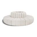  Manufacturer Color_Cream -- Arc 90" Cream Boucle Fabric Upholstered 8 pc Modular Sectional IMAGE 1