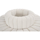 Meridian Arc Cream Boucle Fabric 8 pc Modular Sectional IMAGE 4