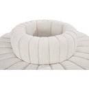  Manufacturer Color_Cream -- Arc 90" Cream Boucle Fabric Upholstered 8 pc Modular Sectional IMAGE 4