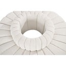 Meridian Arc Cream Boucle Fabric 8 pc Modular Sectional IMAGE 5