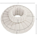 Meridian Arc Cream Boucle Fabric 8 pc Modular Sectional IMAGE 6