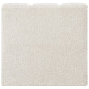 Meridian Arc Cream Boucle Fabric Straight Chair IMAGE 3
